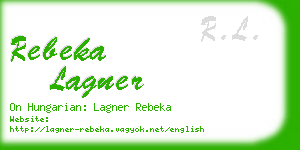 rebeka lagner business card